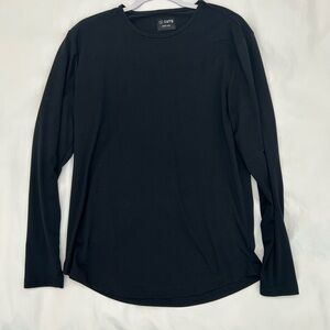 Men's Cuts Black Long Sleeve Shirt